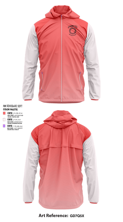 Loretto Fire Department 21936347 Windbreaker - 1