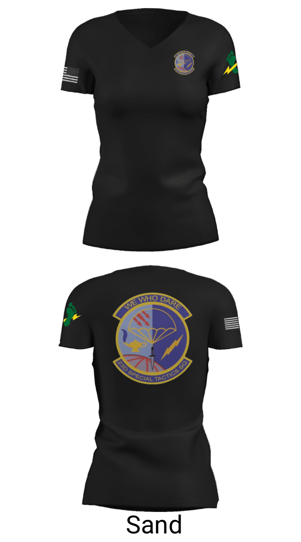 Women's Short Sleeve Vneck Shirt, , Air Force, Teamtime, Team time, sublimation, custom sports apparel, team uniforms, spirit wear, spiritwear, sports uniforms, custom shirts, team store, custom team store, fundraiser sports, apparel fundraiser