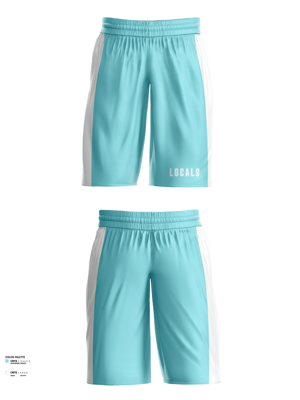 Mens Basketball Shorts, Locals, Men's Basketball, Teamtime, Team time, sublimation, custom sports apparel, team uniforms, spirit wear, spiritwear, sports uniforms, custom shirts, team store, custom team store, fundraiser sports, apparel fundraiser