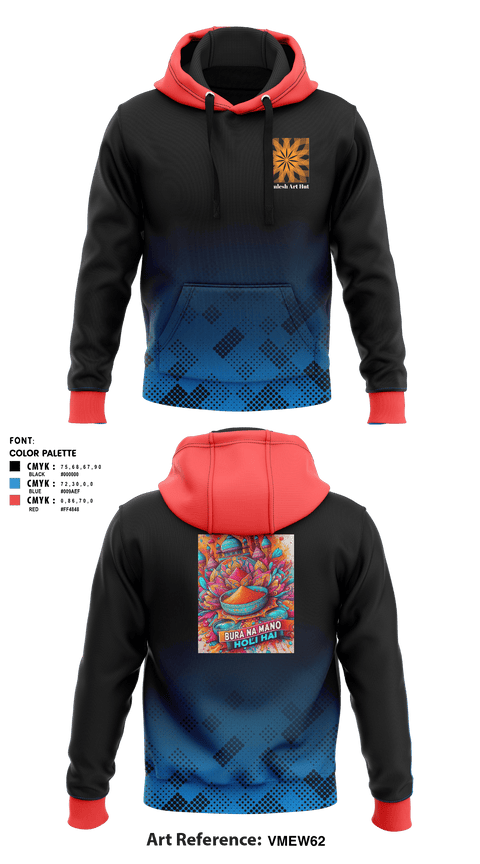 Hoodie, Kamlesh Art Hut, , Teamtime, Team time, sublimation, custom sports apparel, team uniforms, spirit wear, spiritwear, sports uniforms, custom shirts, team store, custom team store, fundraiser sports, apparel fundraiser