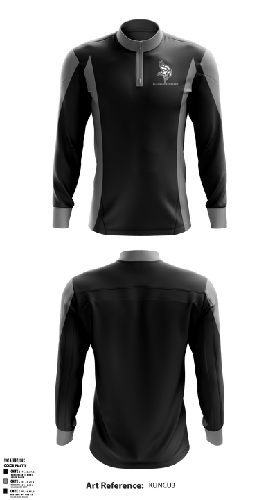 Blacklick Valley Senior High School 49509714 Quarter Zip Jacket - 36