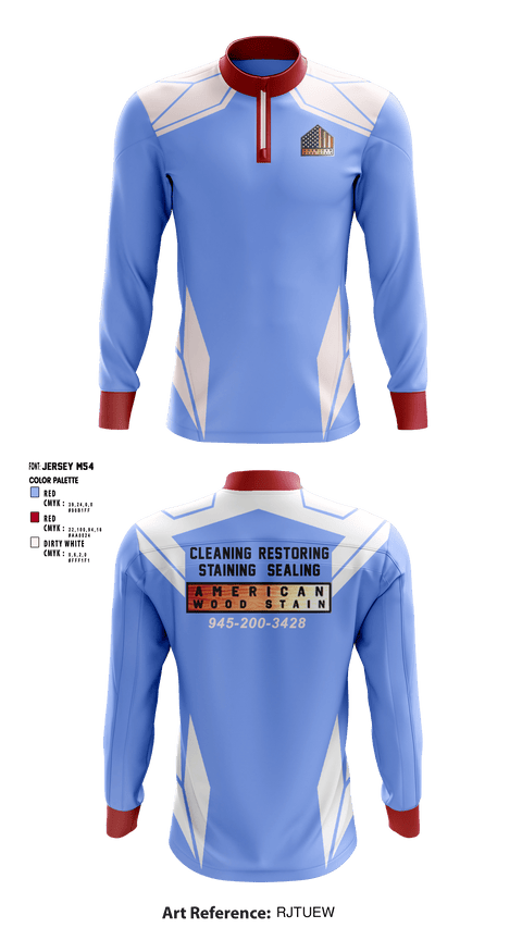 Quarter Zip Jacket, American Wood StainAmerican Wood Stain, , Teamtime, Team time, sublimation, custom sports apparel, team uniforms, spirit wear, spiritwear, sports uniforms, custom shirts, team store, custom team store, fundraiser sports, apparel fundraiser