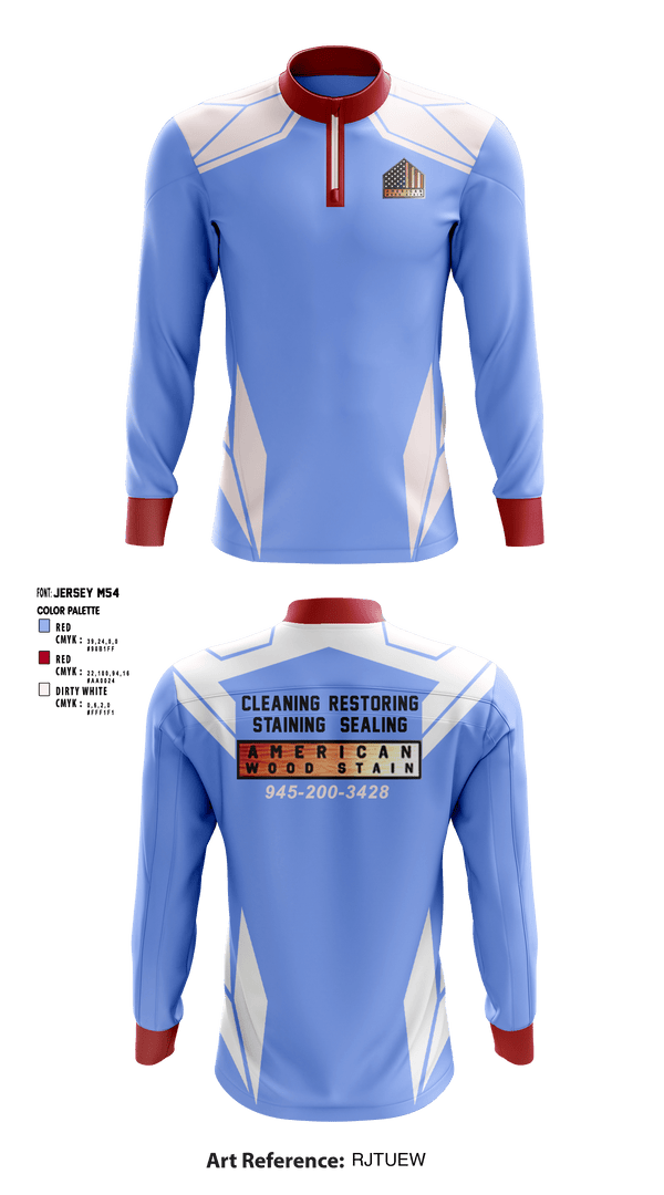 Quarter Zip Jacket, American Wood StainAmerican Wood Stain, , Teamtime, Team time, sublimation, custom sports apparel, team uniforms, spirit wear, spiritwear, sports uniforms, custom shirts, team store, custom team store, fundraiser sports, apparel fundraiser