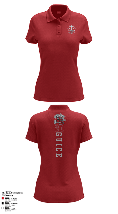 Westerville South Girls Basketball 75140636 Women's Short Sleeve Performance Polo  - 1