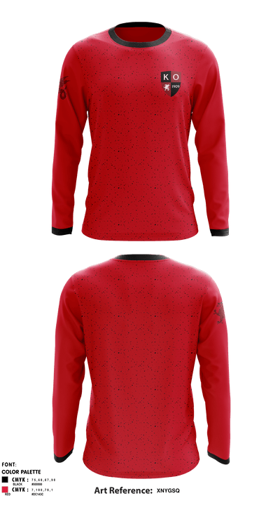 Kingswood Oxford Upper School 69450714 Long Sleeve Performance Shirt - 1