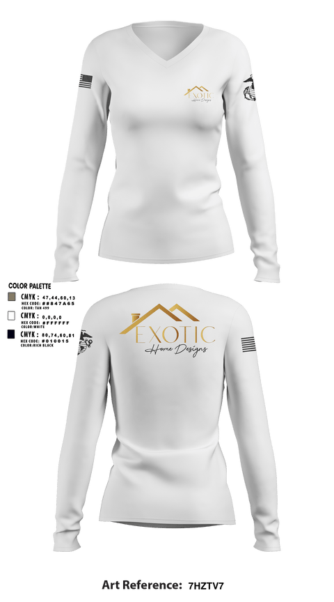 Women's Long Sleeve Vneck Shirt, Exotic home designs, , Teamtime, Team time, sublimation, custom sports apparel, team uniforms, spirit wear, spiritwear, sports uniforms, custom shirts, team store, custom team store, fundraiser sports, apparel fundraiser