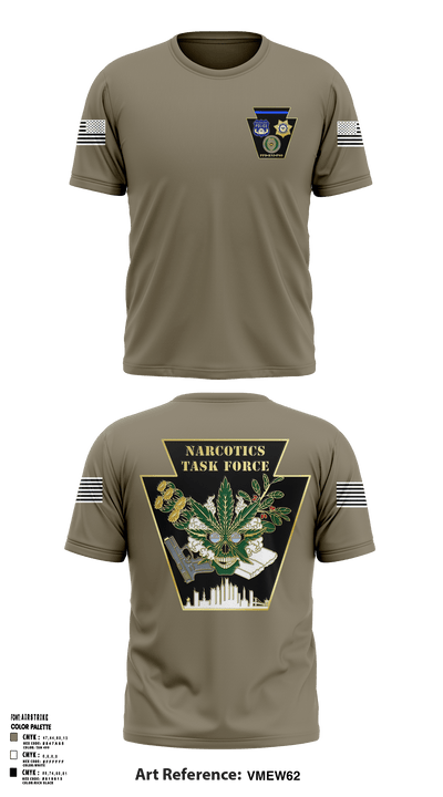 Narcotics Task Force 49411271 Short Sleeve Performance Shirt - 50