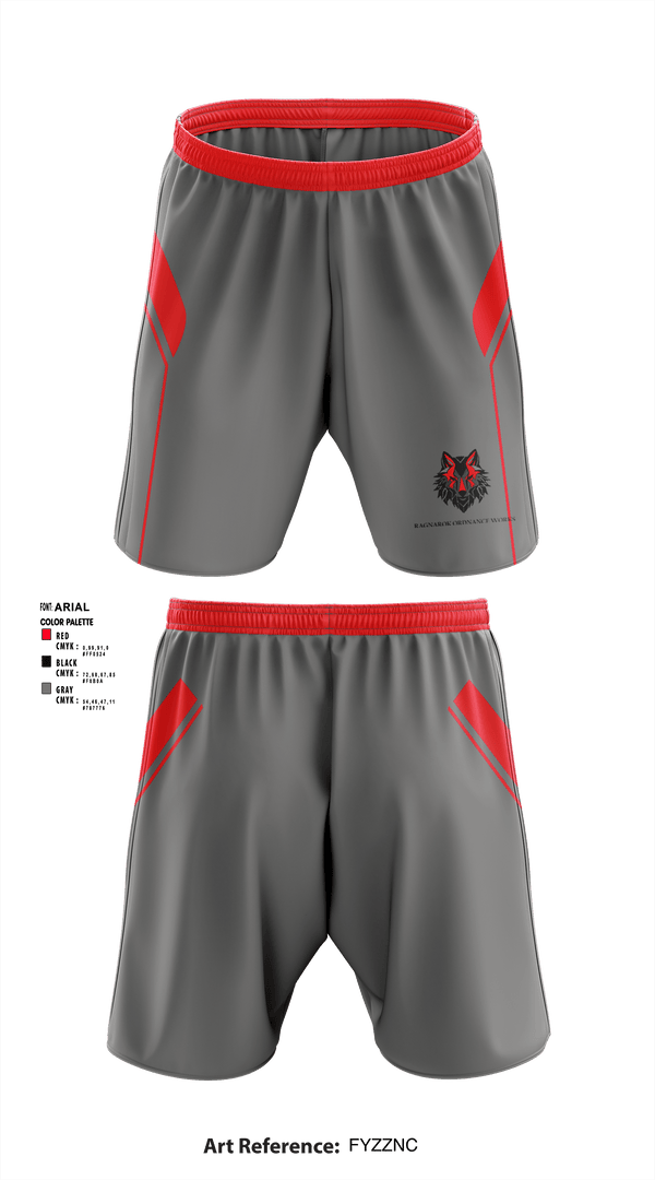 Athletic Shorts With Pockets, Ragnarok Ordnance Works, , Teamtime, Team time, sublimation, custom sports apparel, team uniforms, spirit wear, spiritwear, sports uniforms, custom shirts, team store, custom team store, fundraiser sports, apparel fundraiser