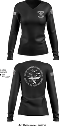STAGING FACILITY 22010365 Women's Long Sleeve V-neck Shirt - 6