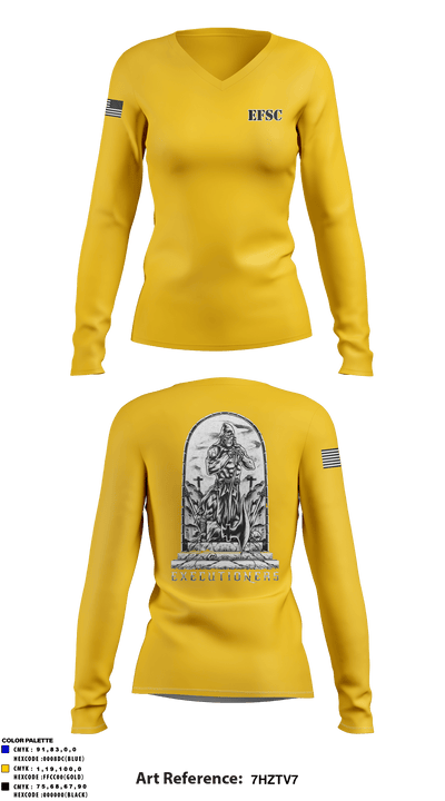 E CO. 8TH ENGINEER BATTALION 25810493 Women's Long Sleeve V-neck Shirt - 2