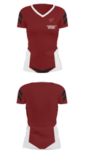 Warrenton R-3 High School Volleyball 68386387 Women's Short Sleeve V-neck Shirt - 7