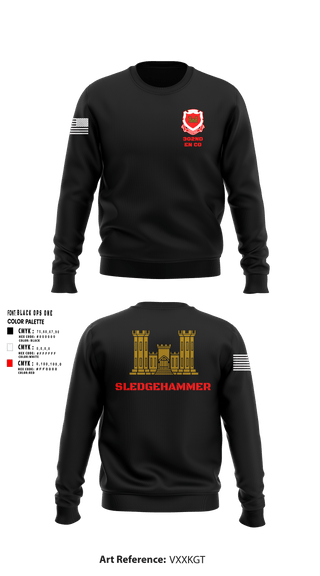 Crew Neck Sweatshirt, 302nd EN CO, Army, Teamtime, Team time, sublimation, custom sports apparel, team uniforms, spirit wear, spiritwear, sports uniforms, custom shirts, team store, custom team store, fundraiser sports, apparel fundraiser