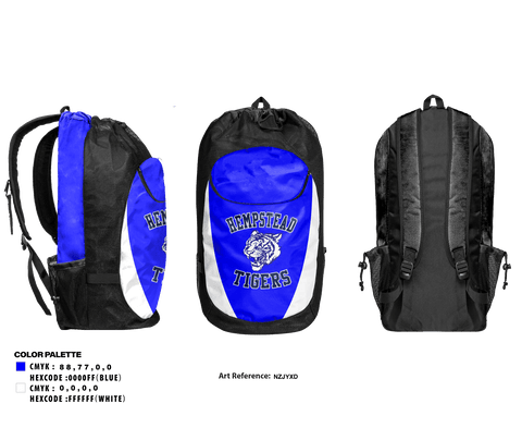 Gear Bag, Hempstead High School Baseball, Baseball, Teamtime, Team time, sublimation, custom sports apparel, team uniforms, spirit wear, spiritwear, sports uniforms, custom shirts, team store, custom team store, fundraiser sports, apparel fundraiser