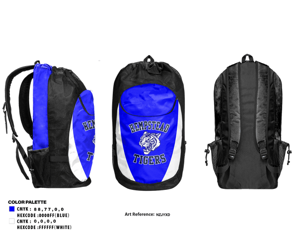 Gear Bag, Hempstead High School Baseball, Baseball, Teamtime, Team time, sublimation, custom sports apparel, team uniforms, spirit wear, spiritwear, sports uniforms, custom shirts, team store, custom team store, fundraiser sports, apparel fundraiser