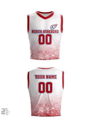 Mens Basketball Jersey, North Asheboro Middle School Basketball, Men's Basketball, Teamtime, Team time, sublimation, custom sports apparel, team uniforms, spirit wear, spiritwear, sports uniforms, custom shirts, team store, custom team store, fundraiser sports, apparel fundraiser