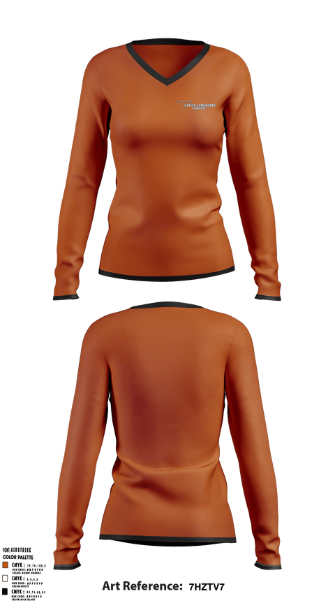 Women's Long Sleeve Vneck Shirt, Lanier High School Lacrosse, Men's Lacrosse, Teamtime, Team time, sublimation, custom sports apparel, team uniforms, spirit wear, spiritwear, sports uniforms, custom shirts, team store, custom team store, fundraiser sports, apparel fundraiser