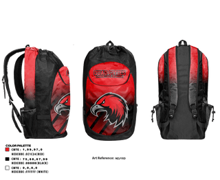 Gear Bag, Quad Cities Christian School Soccer, Men's Soccer, Teamtime, Team time, sublimation, custom sports apparel, team uniforms, spirit wear, spiritwear, sports uniforms, custom shirts, team store, custom team store, fundraiser sports, apparel fundraiser