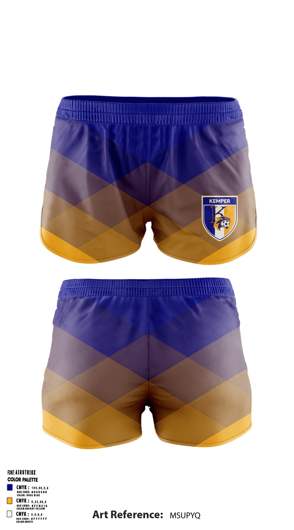 Women's Shorts, Kemper County High School, Spirit Store, Teamtime, Team time, sublimation, custom sports apparel, team uniforms, spirit wear, spiritwear, sports uniforms, custom shirts, team store, custom team store, fundraiser sports, apparel fundraiser