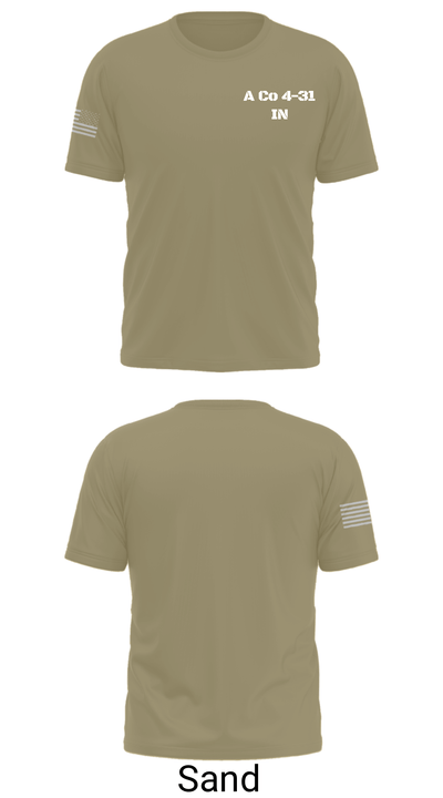 A Co 4-31 IN 87762986 Short Sleeve Performance Shirt - 36