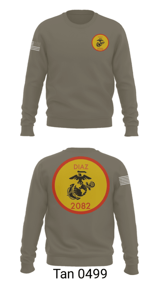 Crew Neck Sweatshirt, , Marines, Teamtime, Team time, sublimation, custom sports apparel, team uniforms, spirit wear, spiritwear, sports uniforms, custom shirts, team store, custom team store, fundraiser sports, apparel fundraiser