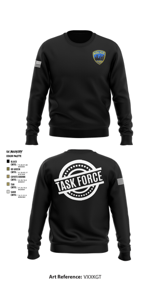 Crew Neck Sweatshirt, , Police, Teamtime, Team time, sublimation, custom sports apparel, team uniforms, spirit wear, spiritwear, sports uniforms, custom shirts, team store, custom team store, fundraiser sports, apparel fundraiser