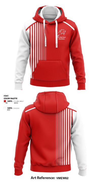 Grace High School Volleyball 18103042 Hoodie - 1