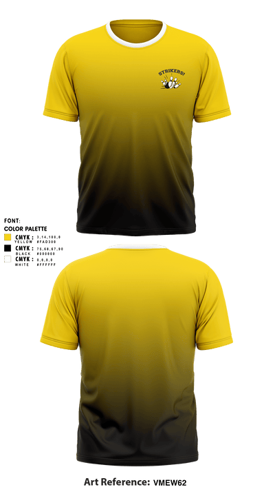J-Town Strikers 3400219 Short Sleeve Performance Shirt - 1