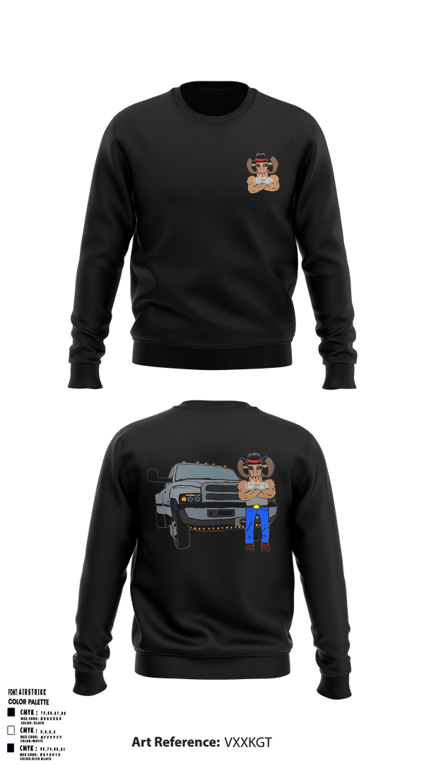 Crew Neck Sweatshirt, Farm Truck 12v, , Teamtime, Team time, sublimation, custom sports apparel, team uniforms, spirit wear, spiritwear, sports uniforms, custom shirts, team store, custom team store, fundraiser sports, apparel fundraiser