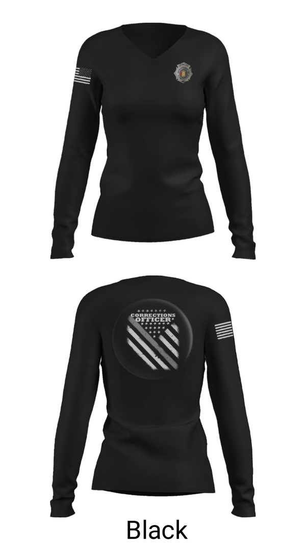 Women's Long Sleeve Vneck Shirt, , Police, Teamtime, Team time, sublimation, custom sports apparel, team uniforms, spirit wear, spiritwear, sports uniforms, custom shirts, team store, custom team store, fundraiser sports, apparel fundraiser