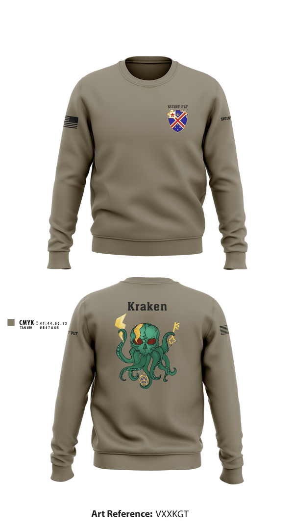Crew Neck Sweatshirt, , Army, Teamtime, Team time, sublimation, custom sports apparel, team uniforms, spirit wear, spiritwear, sports uniforms, custom shirts, team store, custom team store, fundraiser sports, apparel fundraiser