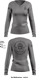 Thunder Paw K9 Services, LLC 19806719 Women's Long Sleeve V-neck Shirt - 1