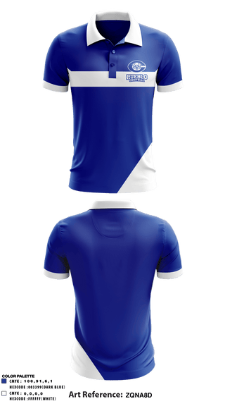 Short Sleeve Performance Polo, Pueblo Central High School, Spirit Store, Teamtime, Team time, sublimation, custom sports apparel, team uniforms, spirit wear, spiritwear, sports uniforms, custom shirts, team store, custom team store, fundraiser sports, apparel fundraiser