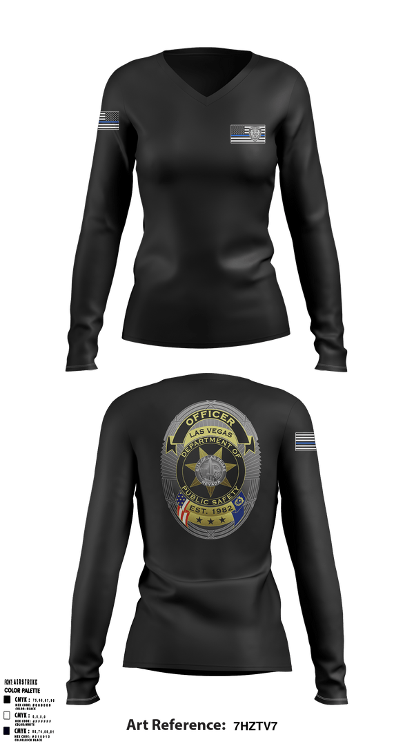 Women's Long Sleeve Vneck Shirt, SDRPA, Police, Teamtime, Team time, sublimation, custom sports apparel, team uniforms, spirit wear, spiritwear, sports uniforms, custom shirts, team store, custom team store, fundraiser sports, apparel fundraiser