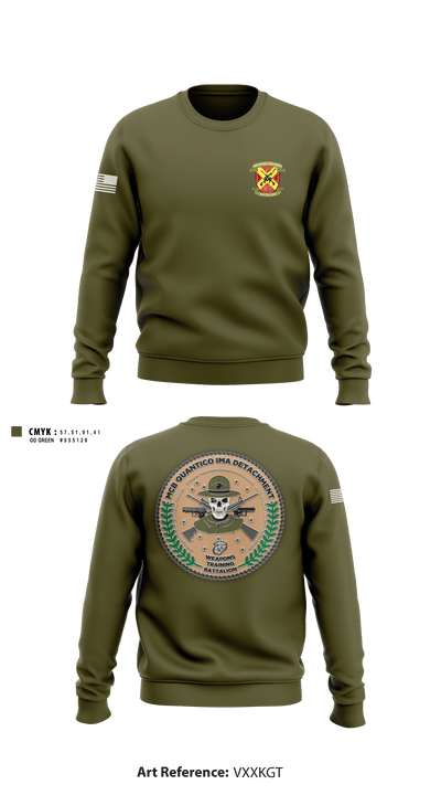 Weapons Training Battalion 3430348 Crew Neck Sweatshirt - 7