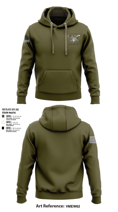 Marine Barracks/ Marine Detachment   32nd St Naval Base 77894052 Hoodie - 1