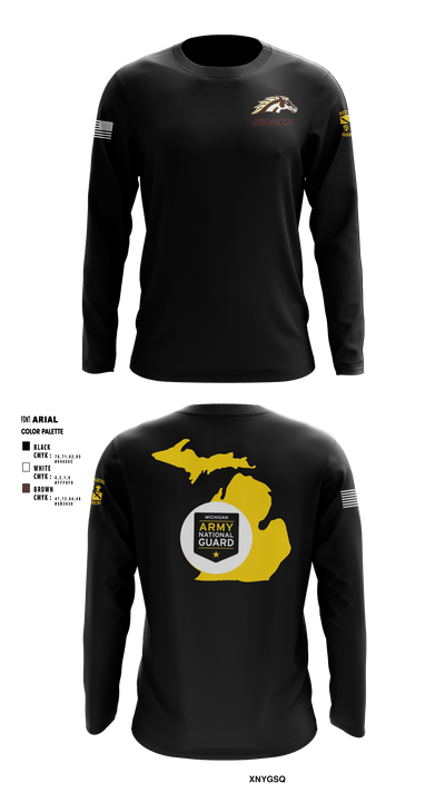 Bronco Battalion 65771429 Long Sleeve Performance Shirt - 1