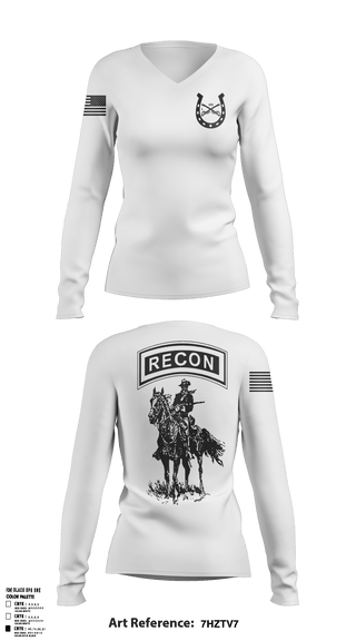 Women's Long Sleeve Vneck Shirt, , National Guard, Teamtime, Team time, sublimation, custom sports apparel, team uniforms, spirit wear, spiritwear, sports uniforms, custom shirts, team store, custom team store, fundraiser sports, apparel fundraiser