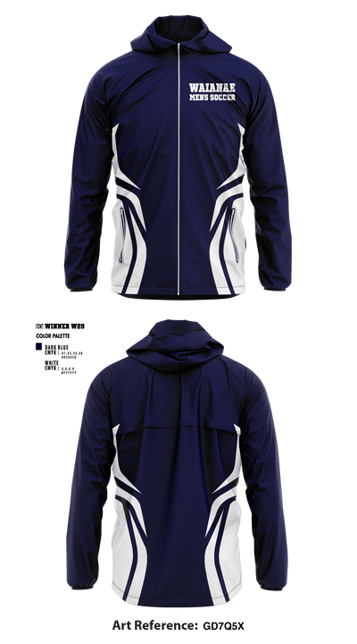 Waianae High School Soccer 19913139 Windbreaker - 1