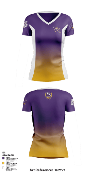 Women's Short Sleeve Vneck Shirt, Villa Rica High School, Spirit Store, Teamtime, Team time, sublimation, custom sports apparel, team uniforms, spirit wear, spiritwear, sports uniforms, custom shirts, team store, custom team store, fundraiser sports, apparel fundraiser