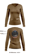 49th A co 1st Platoon REAPERS 78641109 Women's Long Sleeve V-neck Shirt - 1