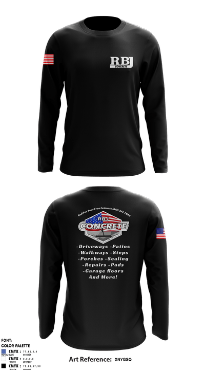 RBJ Concrete 52561308 Long Sleeve Performance Shirt - 2
