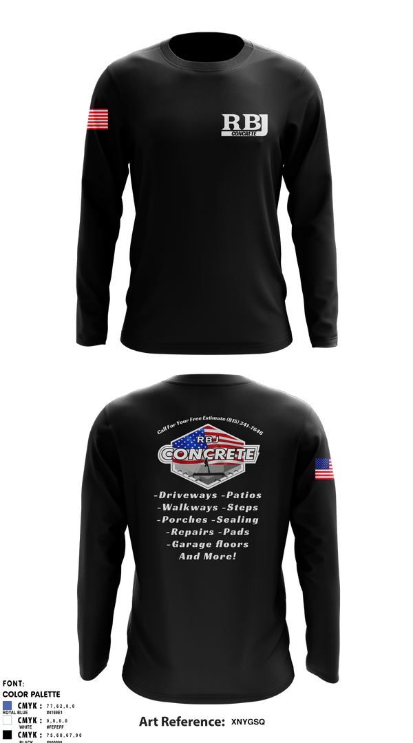 Long Sleeve Performance Shirt, RBJ Concrete, , Teamtime, Team time, sublimation, custom sports apparel, team uniforms, spirit wear, spiritwear, sports uniforms, custom shirts, team store, custom team store, fundraiser sports, apparel fundraiser