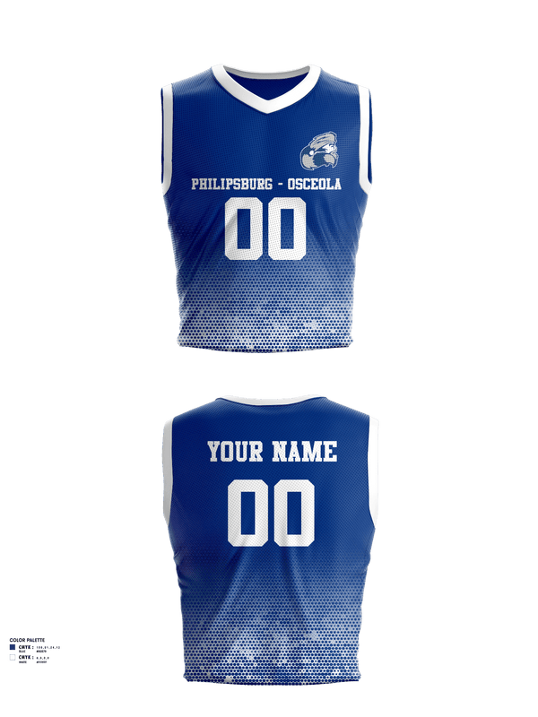Mens Basketball Jersey, Philipsburg-Osceola High School Basketball, Men's Basketball, Teamtime, Team time, sublimation, custom sports apparel, team uniforms, spirit wear, spiritwear, sports uniforms, custom shirts, team store, custom team store, fundraiser sports, apparel fundraiser