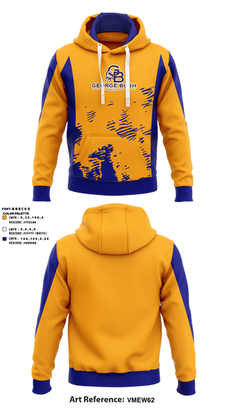 Hoodie, George Bush High School, Spirit Store, Teamtime, Team time, sublimation, custom sports apparel, team uniforms, spirit wear, spiritwear, sports uniforms, custom shirts, team store, custom team store, fundraiser sports, apparel fundraiser