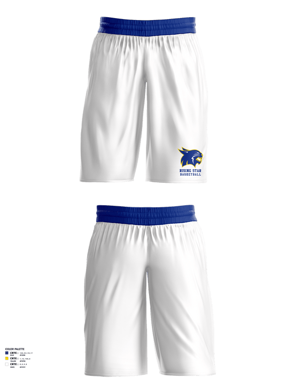 Womens Basketball Shorts, Rising Star High School Basketball, Women's Basketball, Teamtime, Team time, sublimation, custom sports apparel, team uniforms, spirit wear, spiritwear, sports uniforms, custom shirts, team store, custom team store, fundraiser sports, apparel fundraiser