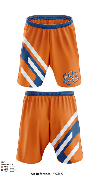 Chilton County High School Band 18562381 Athletic Shorts With Pockets - 1