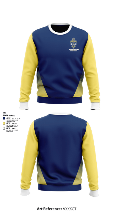 Hidden Valley Wrestling 47170085 Crew Neck Sweatshirt - 1