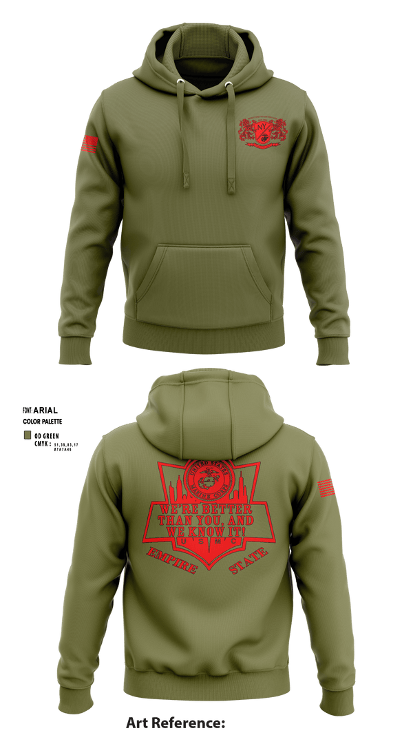 Hoodie, RSS EMPIRE STATE, Marines, Teamtime, Team time, sublimation, custom sports apparel, team uniforms, spirit wear, spiritwear, sports uniforms, custom shirts, team store, custom team store, fundraiser sports, apparel fundraiser