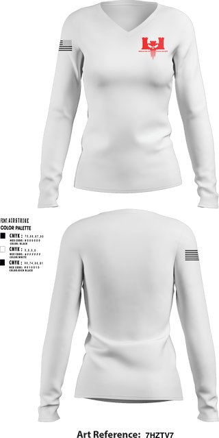 Women's Long Sleeve Vneck Shirt, 302nd EN CO, Army, Teamtime, Team time, sublimation, custom sports apparel, team uniforms, spirit wear, spiritwear, sports uniforms, custom shirts, team store, custom team store, fundraiser sports, apparel fundraiser