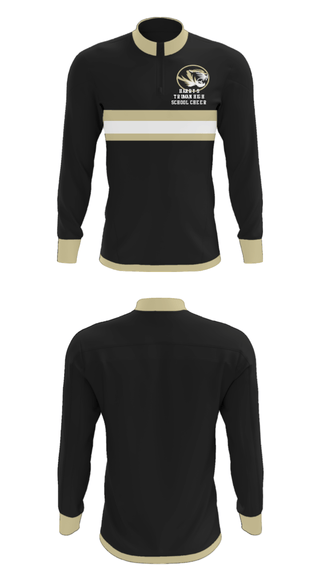 Quarter Zip Jacket, Harry S Truman High School Cheer, Cheer, Teamtime, Team time, sublimation, custom sports apparel, team uniforms, spirit wear, spiritwear, sports uniforms, custom shirts, team store, custom team store, fundraiser sports, apparel fundraiser
